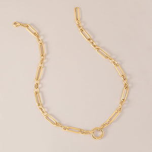 "Token Tales" Link Chain Charm Holder Necklace