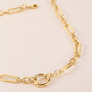 "Token Tales" Link Chain Charm Holder Necklace