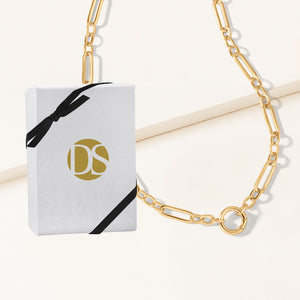 "Token Tales" Link Chain Charm Holder Necklace
