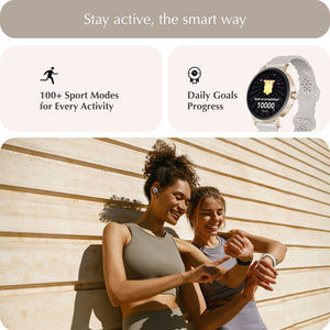 "Ora" Smartwatch Set with 5 Straps – Rose Gold