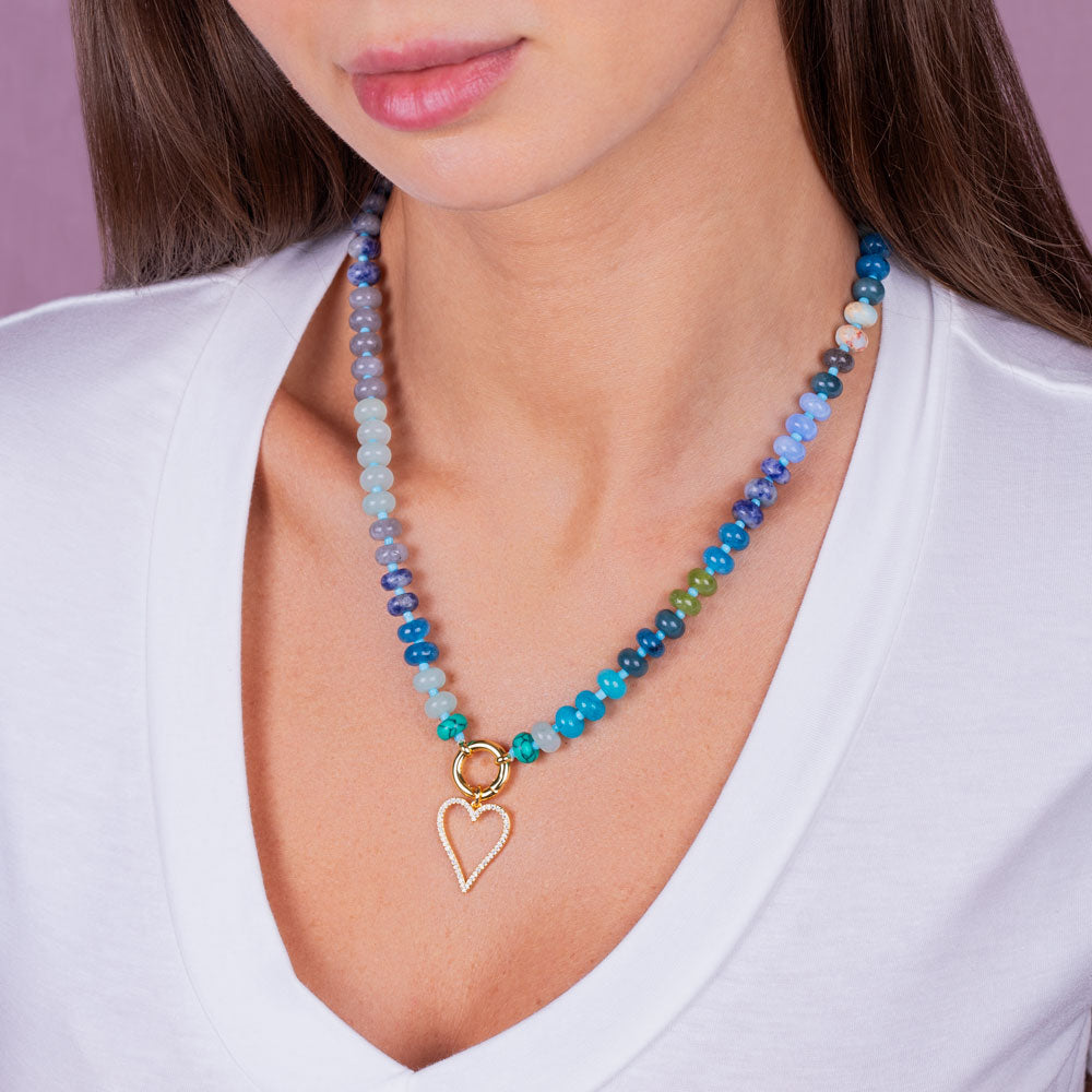 "Hartley" Open Heart Charm