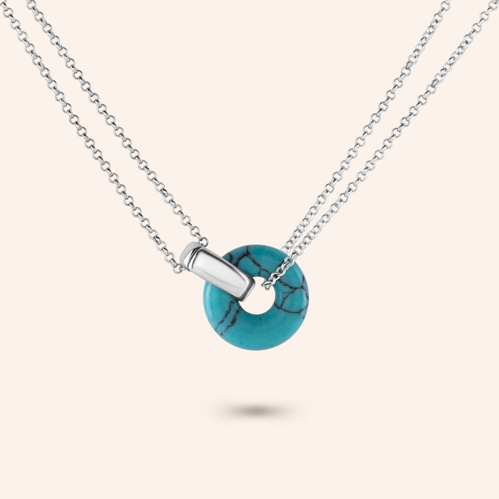 "Elena" Interlocking Pendant Necklace