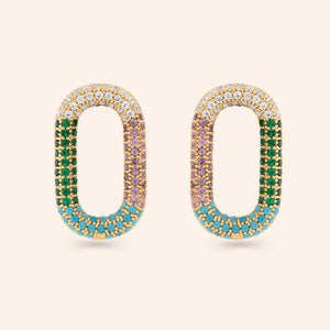 "Change it Up" Pave Link Earring Charms - Pair