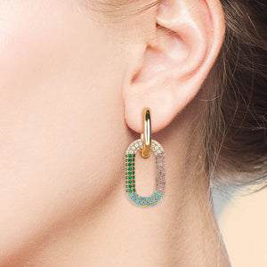 "Change it Up" Pave Link Earring Charms - Pair