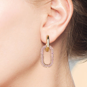 "Change it Up" Pave Link Earring Charms - Pair