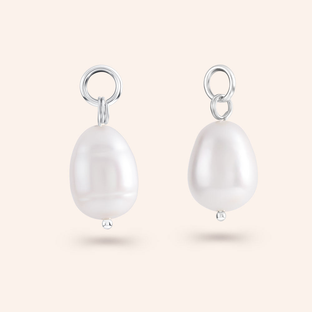 "Lux Baroque" Pearl Earring Charms - Pair