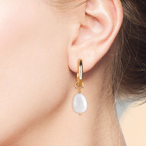"Lux Baroque" Pearl Earring Charms - Pair