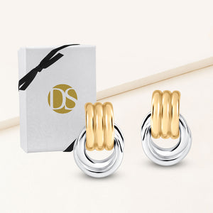 "Tied in Twists" High Polisged Post Earrings