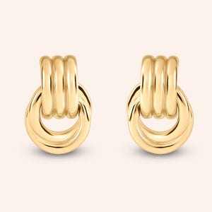 "Tied in Twists" High Polisged Post Earrings