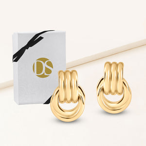 "Tied in Twists" High Polisged Post Earrings