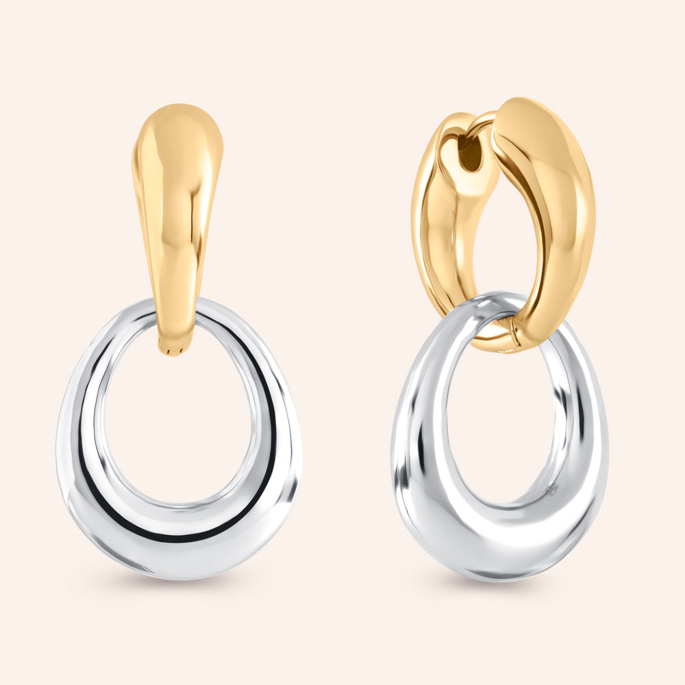 "Jane" High Polished Dangle Earrings