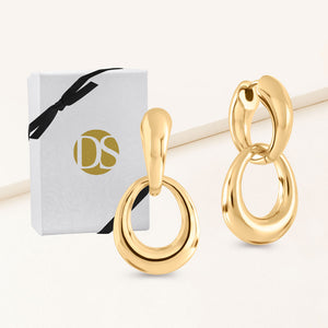 "Jane" High Polished Dangle Earrings