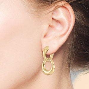 "Jane" High Polished Dangle Earrings