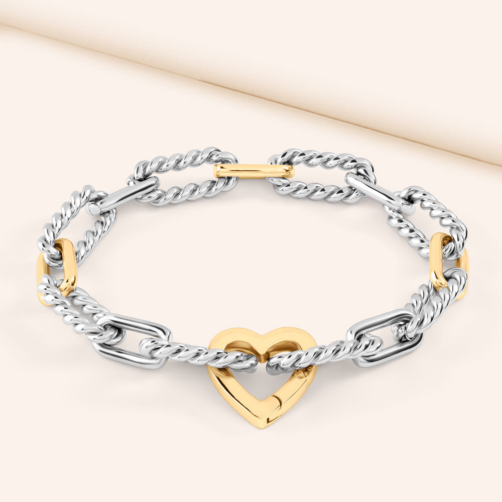 "Twist of Luxe" Texture Link Bracelet