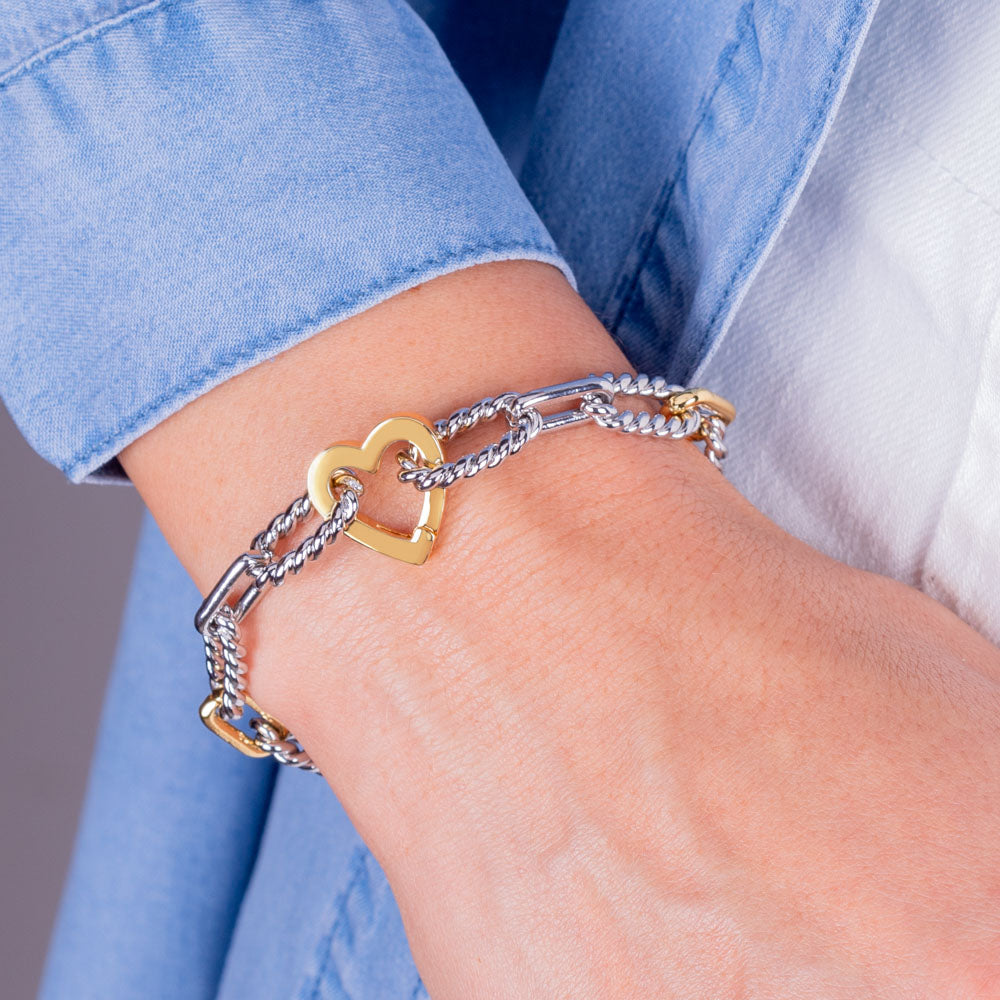 "Twist of Luxe" Texture Link Bracelet