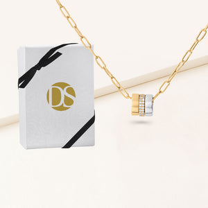 "Rondelle" Trio Charm Necklace