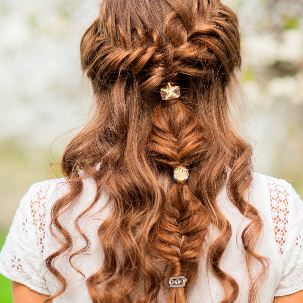 "Sunset Ties" Hair Ties & Bracelet Jewels - Set of 5