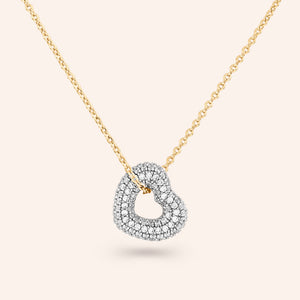 "Alina" Open Heart Pendant Necklace