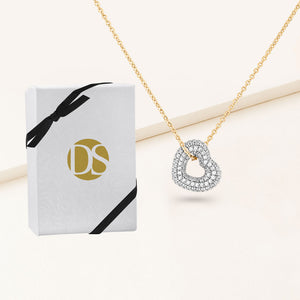 "Alina" Open Heart Pendant Necklace