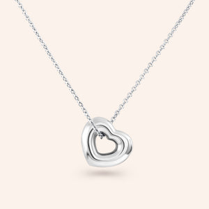 "Alina" Open Heart Pendant Necklace