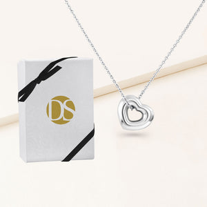 "Alina" Open Heart Pendant Necklace