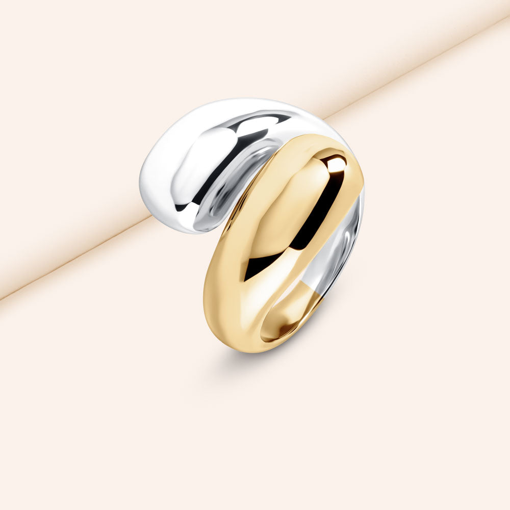 "Everlace" Twist Two-tone Ring