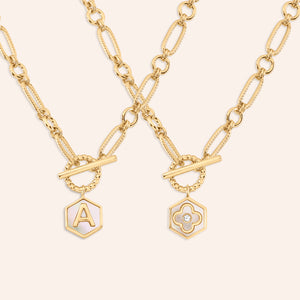 Side by Side Mother of Pearl  Reversible Necklace