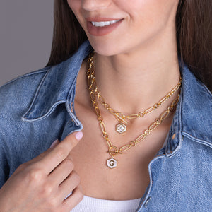 Side by Side Mother of Pearl  Reversible Necklace