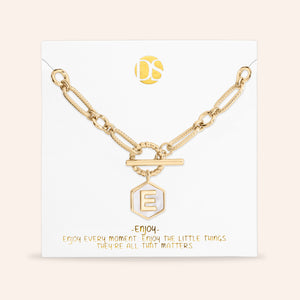 Side by Side Mother of Pearl  Reversible Necklace