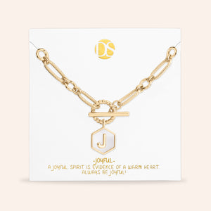 Side by Side Mother of Pearl  Reversible Necklace