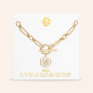 Side by Side Mother of Pearl  Reversible Necklace