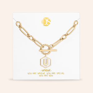 Side by Side Mother of Pearl  Reversible Necklace