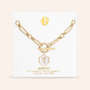 Side by Side Mother of Pearl  Reversible Necklace