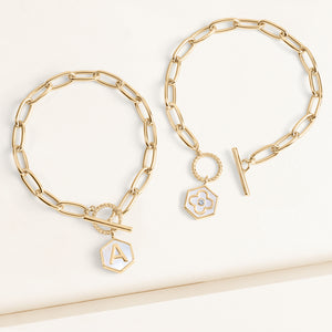 Side by Side Mother of Pearl  Reversible Bracelet