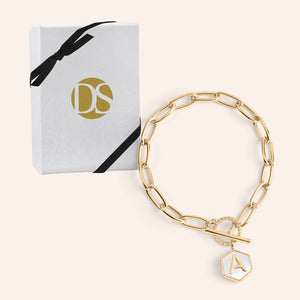 Side by Side Mother of Pearl  Reversible Bracelet