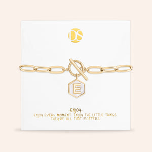 Side by Side Mother of Pearl  Reversible Bracelet