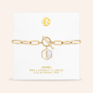 Side by Side Mother of Pearl  Reversible Bracelet