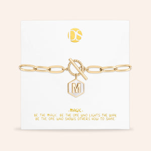 Side by Side Mother of Pearl  Reversible Bracelet