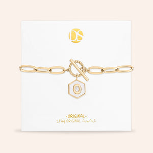 Side by Side Mother of Pearl  Reversible Bracelet