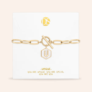 Side by Side Mother of Pearl  Reversible Bracelet