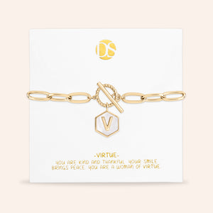 Side by Side Mother of Pearl  Reversible Bracelet