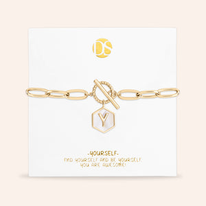 Side by Side Mother of Pearl  Reversible Bracelet