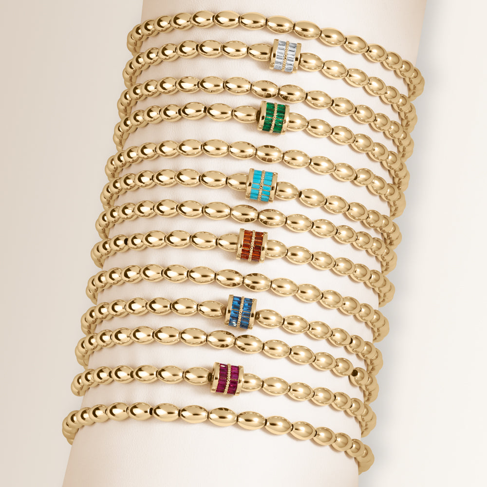 "Bonded from the Start" Set of 2 Birthstone Stretch Bracelets
