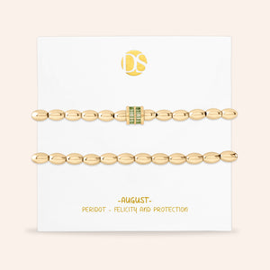 "Bonded from the Start" Set of 2 Birthstone Stretch Bracelets