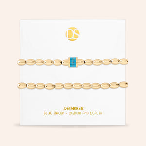 "Bonded from the Start" Set of 2 Birthstone Stretch Bracelets