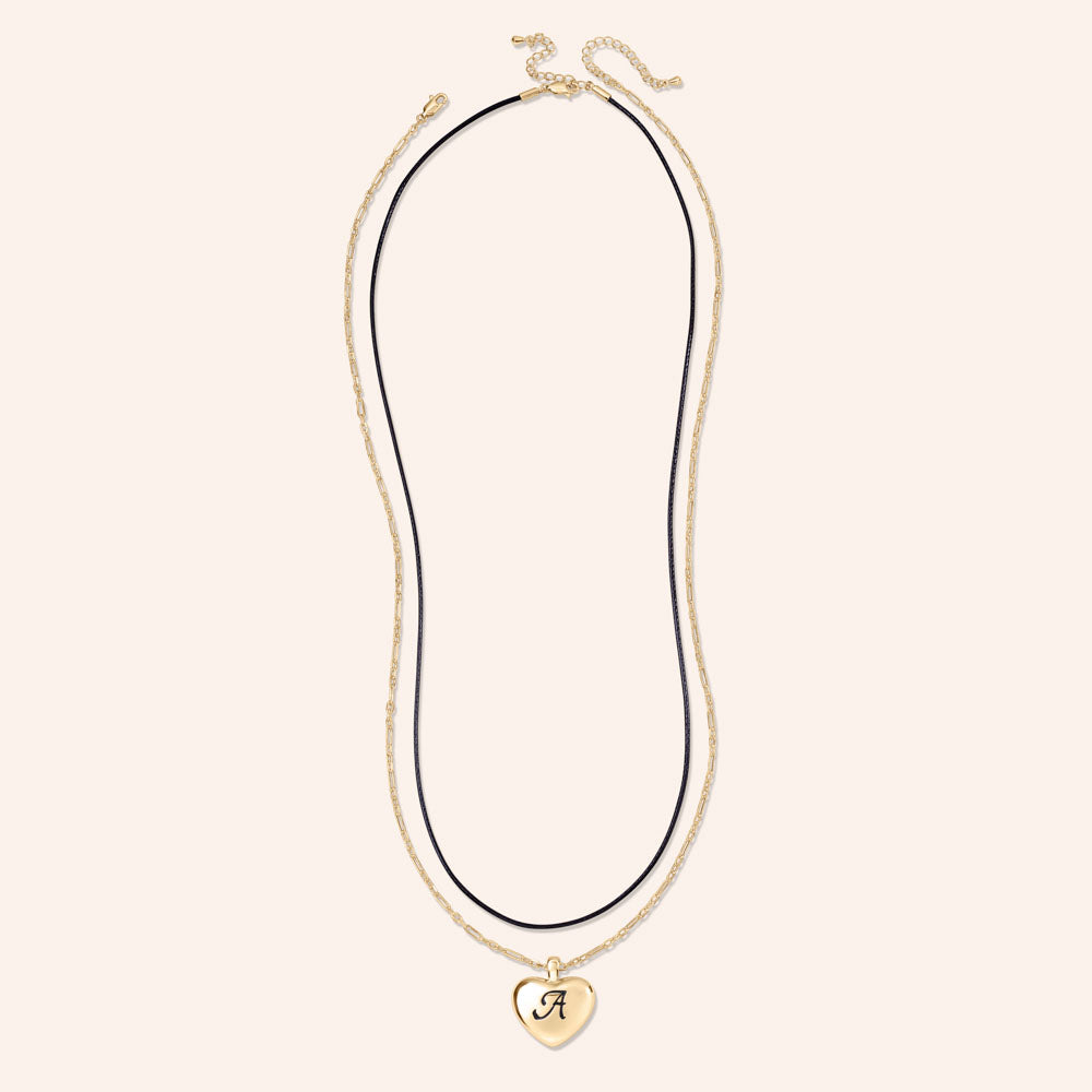 "Ever After" Two-Way Initial Necklace