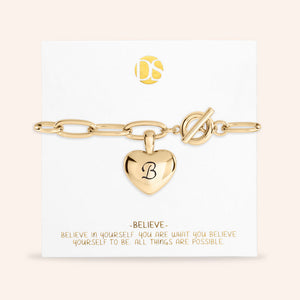 "Ever After" Initial Bracelet