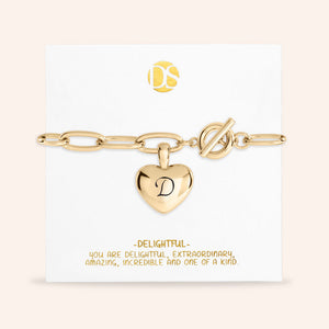 "Ever After" Initial Bracelet