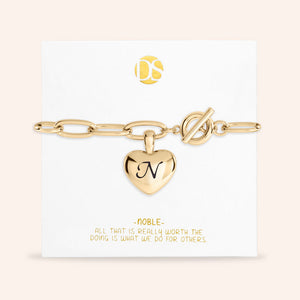 "Ever After" Initial Bracelet