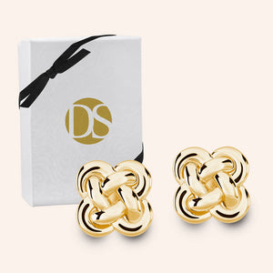 Knit Blossom Stud  Earrings